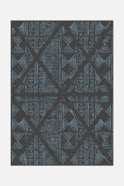 Logan Blau Teppich - Teppana