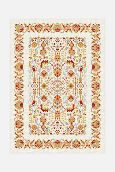 Fleur Rot Teppich - Teppana