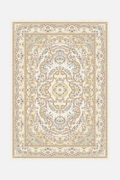 Flora Beige Teppich - Teppana