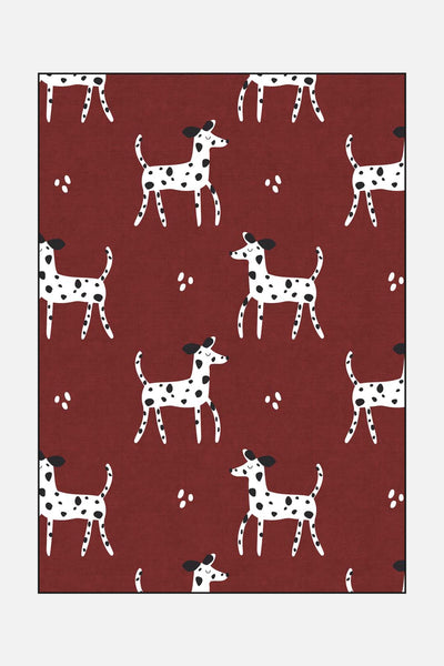 Dalmatiner Rot Teppich - Teppana