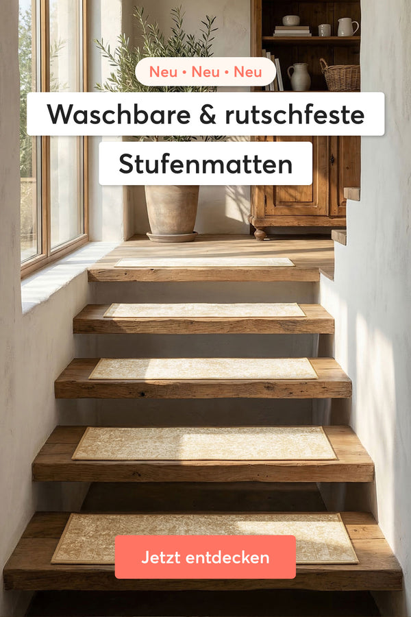 Waschbare Stufenmatten