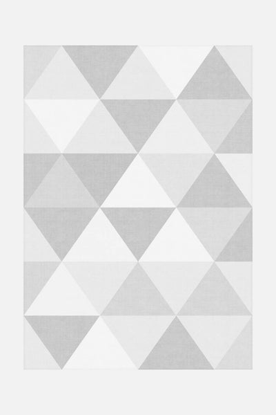 Pyramide Grau Teppich - Teppana