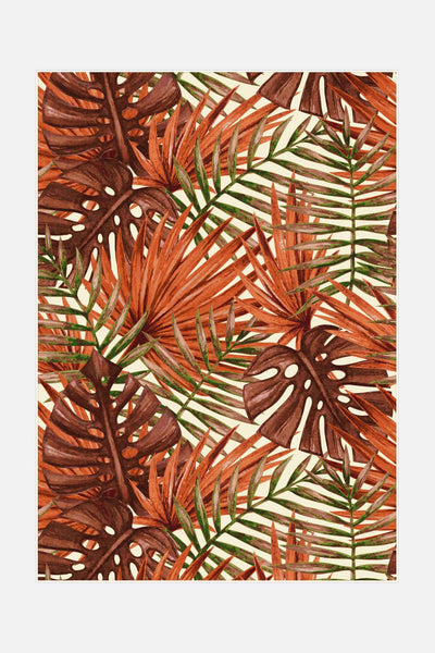 Outdoor Palme Rotkardinal Teppich - Teppana
